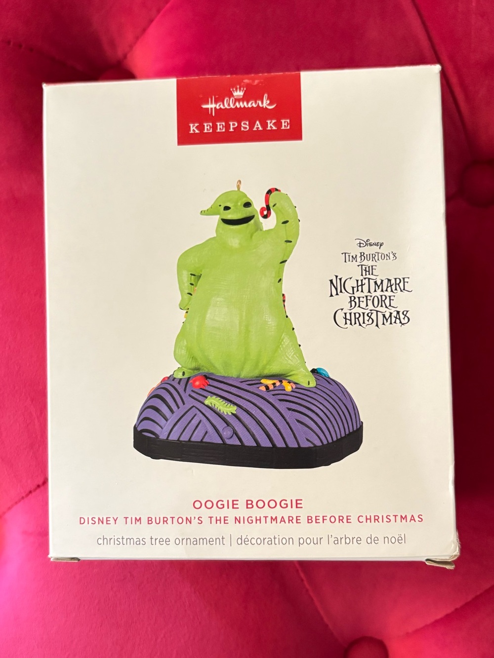 Hallmark Oogie Boogie Ornament - Lime Green & Purple